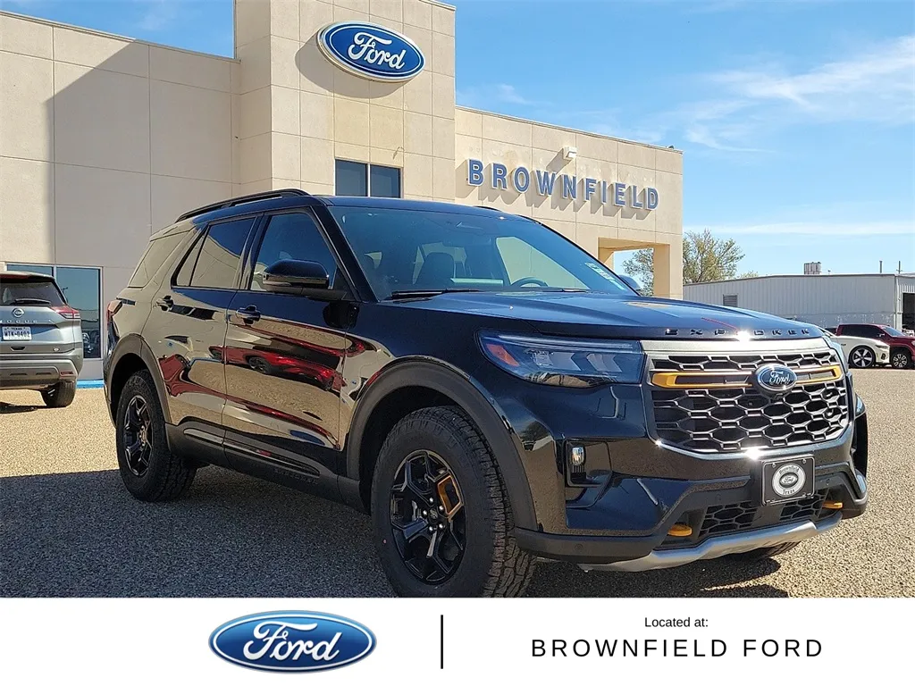 Black 2026 Ford Explorer Tremor for sale in Brownfield, TX