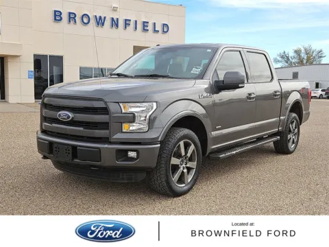 Gray 2016 Ford F-150 Lariat for sale in Brownfield, TX