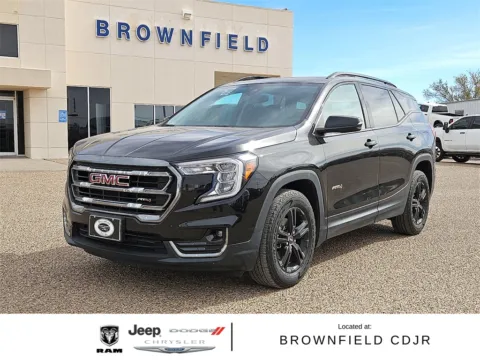Black 2022 GMC Terrain AT4 for sale in Brownfield, TX