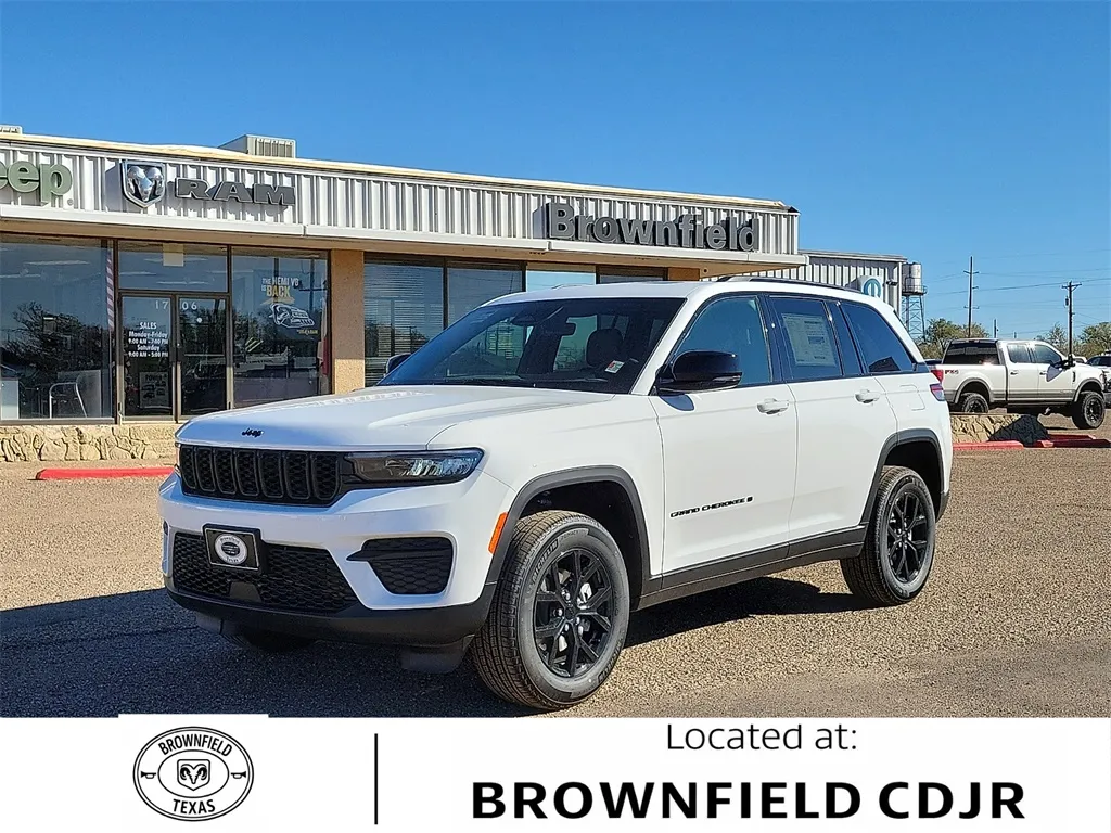 White 2025 Jeep Grand Cherokee Altitude X for sale in Brownfield, TX