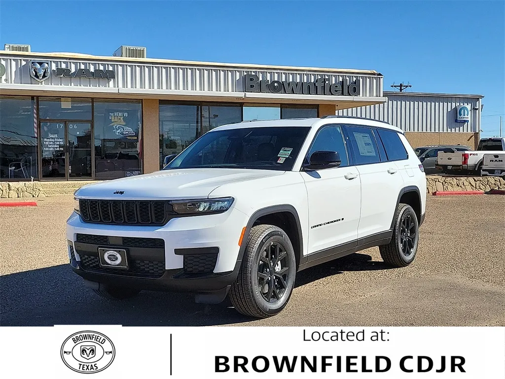 White 2025 Jeep Grand Cherokee L Altitude X for sale in Brownfield, TX