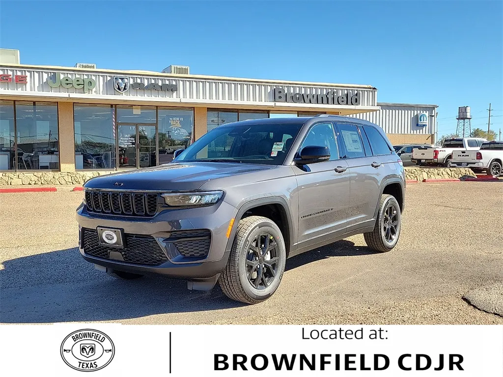Gray 2025 Jeep Grand Cherokee Altitude X for sale in Brownfield, TX