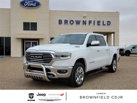 White 2020 Ram 1500 Laramie Longhorn for sale in Brownfield, TX