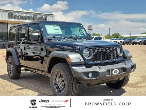 Black 2025 Jeep Wrangler Sport S for sale in Brownfield, TX