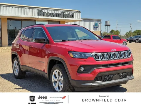 Red 2025 Jeep Compass Latitude for sale in Brownfield, TX