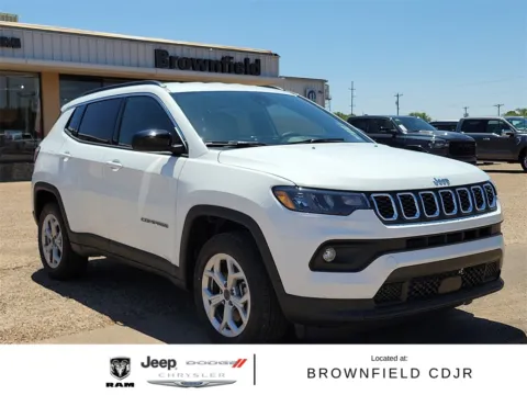 White 2025 Jeep Compass Latitude for sale in Brownfield, TX