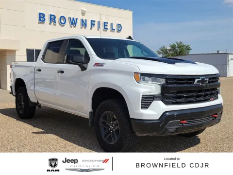 White 2023 Chevrolet Silverado 1500 LT Trail Boss for sale in Brownfield, TX