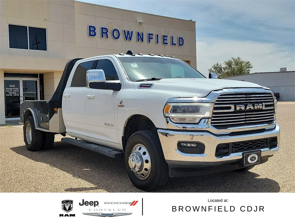 White 2024 Ram 3500 Laramie for sale in Brownfield, TX