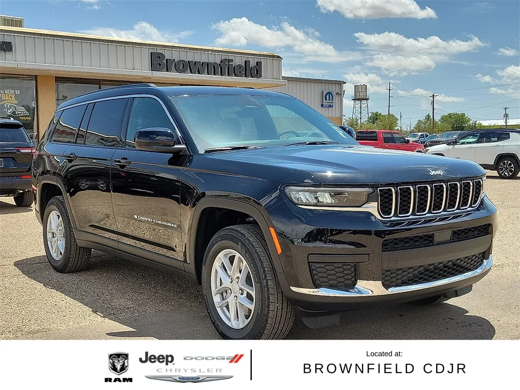 Black 2025 Jeep Grand Cherokee L Laredo for sale in Brownfield, TX