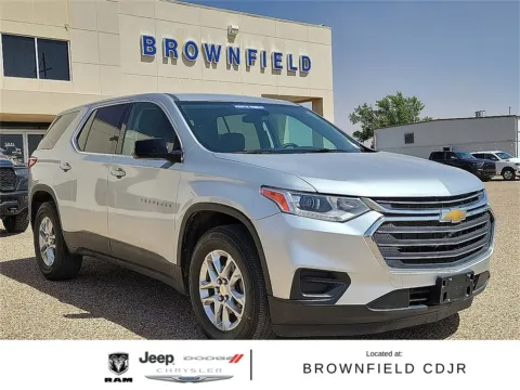 Silver 2020 Chevrolet Traverse LS for sale in Brownfield, TX