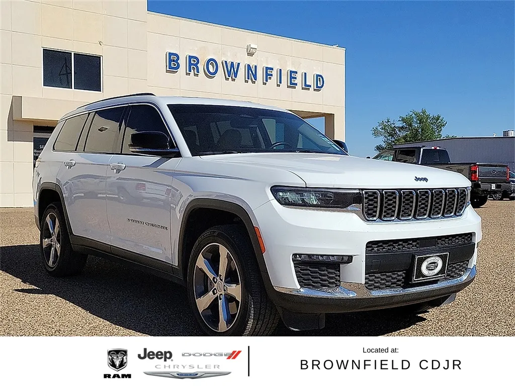 White 2021 Jeep Grand Cherokee L Limited for sale in Brownfield, TX