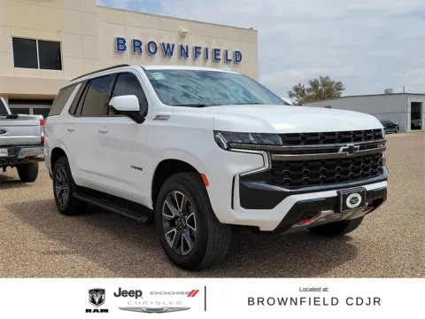 White 2021 Chevrolet Tahoe Z71 for sale in Brownfield, TX