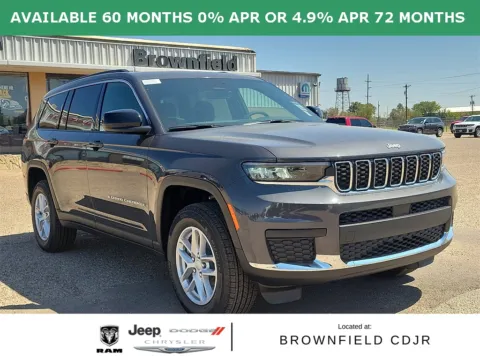 Gray 2025 Jeep Grand Cherokee L Laredo for sale in Brownfield, TX