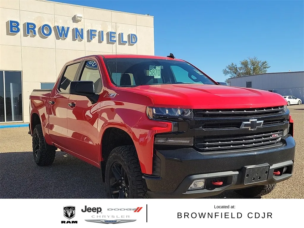 Red 2019 Chevrolet Silverado 1500 LT Trail Boss for sale in Brownfield, TX