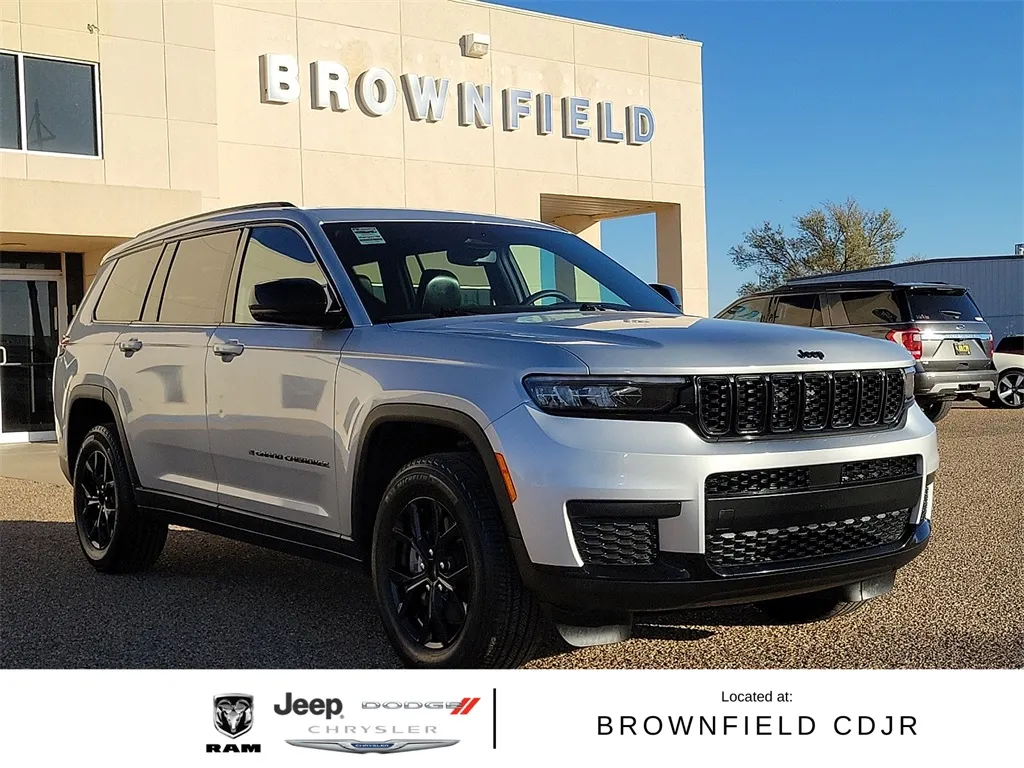 Silver 2024 Jeep Grand Cherokee L Altitude for sale in Brownfield, TX