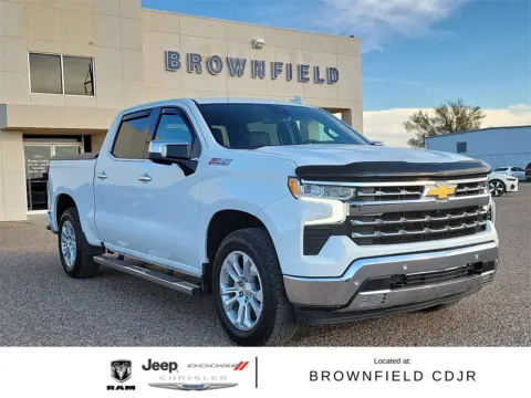 White 2022 Chevrolet Silverado 1500 LTZ for sale in Brownfield, TX