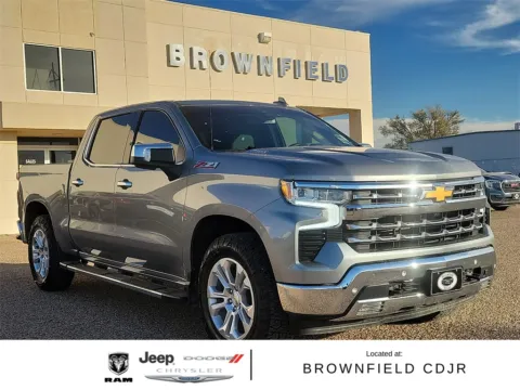Gray 2023 Chevrolet Silverado 1500 LTZ for sale in Brownfield, TX