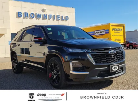 Black 2022 Chevrolet Traverse Premier for sale in Brownfield, TX