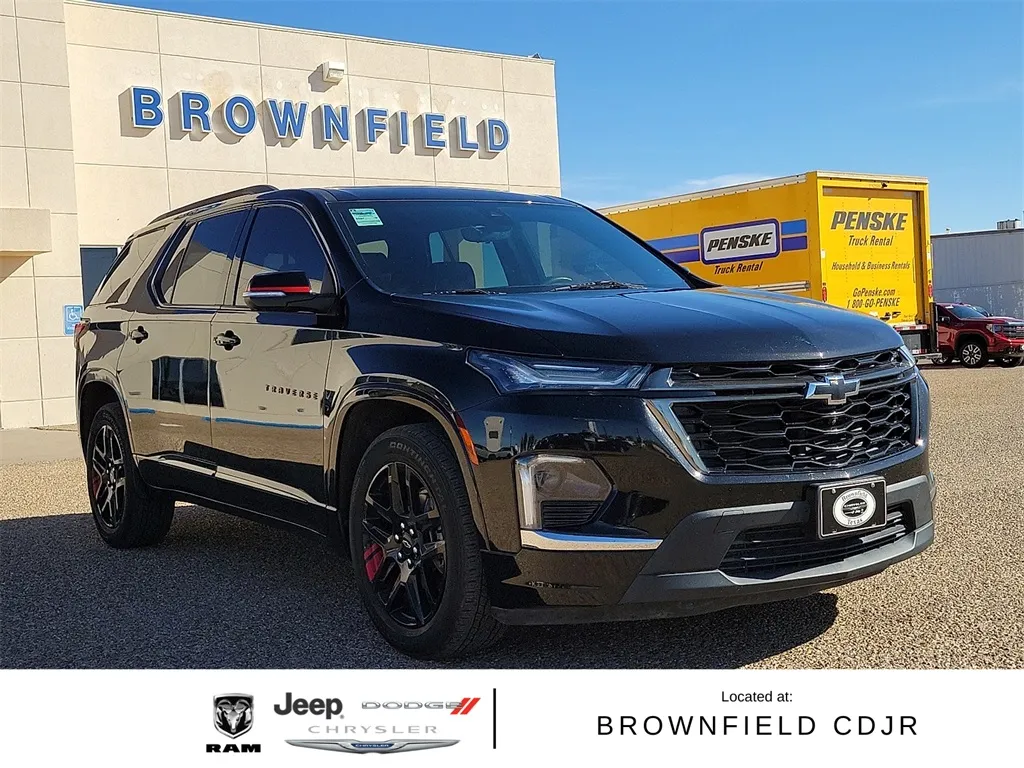 Black 2022 Chevrolet Traverse Premier for sale in Brownfield, TX