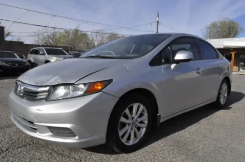 Silver 2012 Honda Civic EX-L Sedan 5-Speed AT for sale in Albuquerque, NM