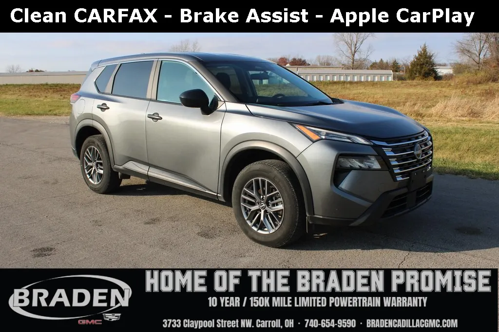 Gray 2024 Nissan Rogue S for sale in Carroll, OH