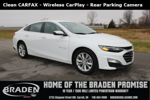 White 2024 Chevrolet Malibu LT for sale in Carroll, OH