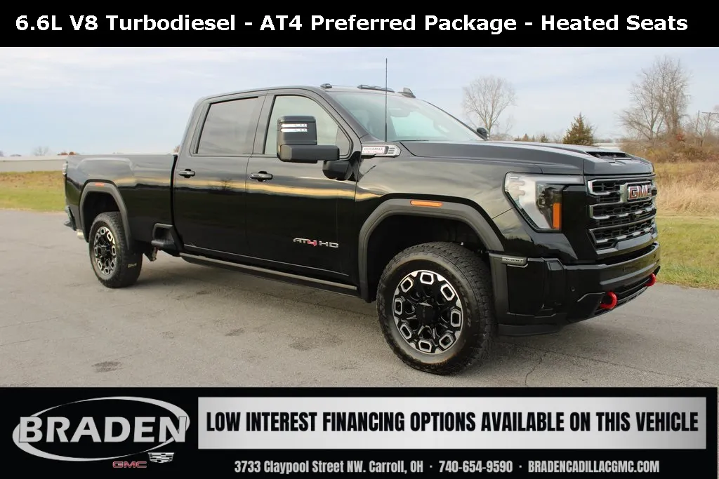 Black 2026 GMC Sierra 3500HD AT4 for sale in Carroll, OH