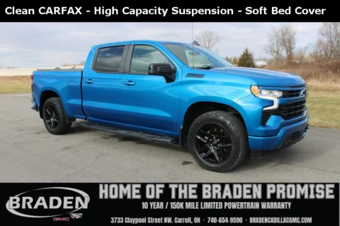 Blue 2023 Chevrolet Silverado 1500 RST for sale in Carroll, OH