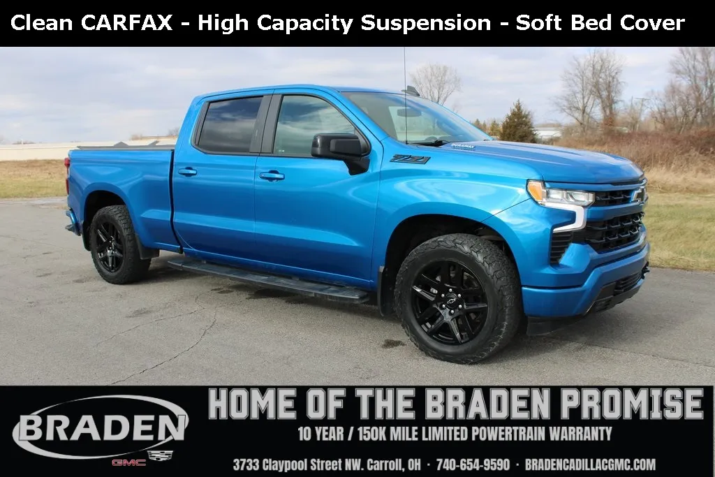 Blue 2023 Chevrolet Silverado 1500 RST for sale in Carroll, OH