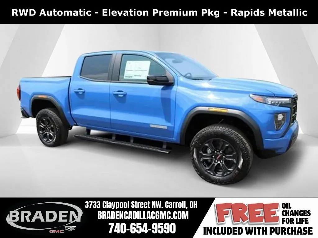 Blue 2025 GMC Canyon Elevation for sale in Carroll, OH