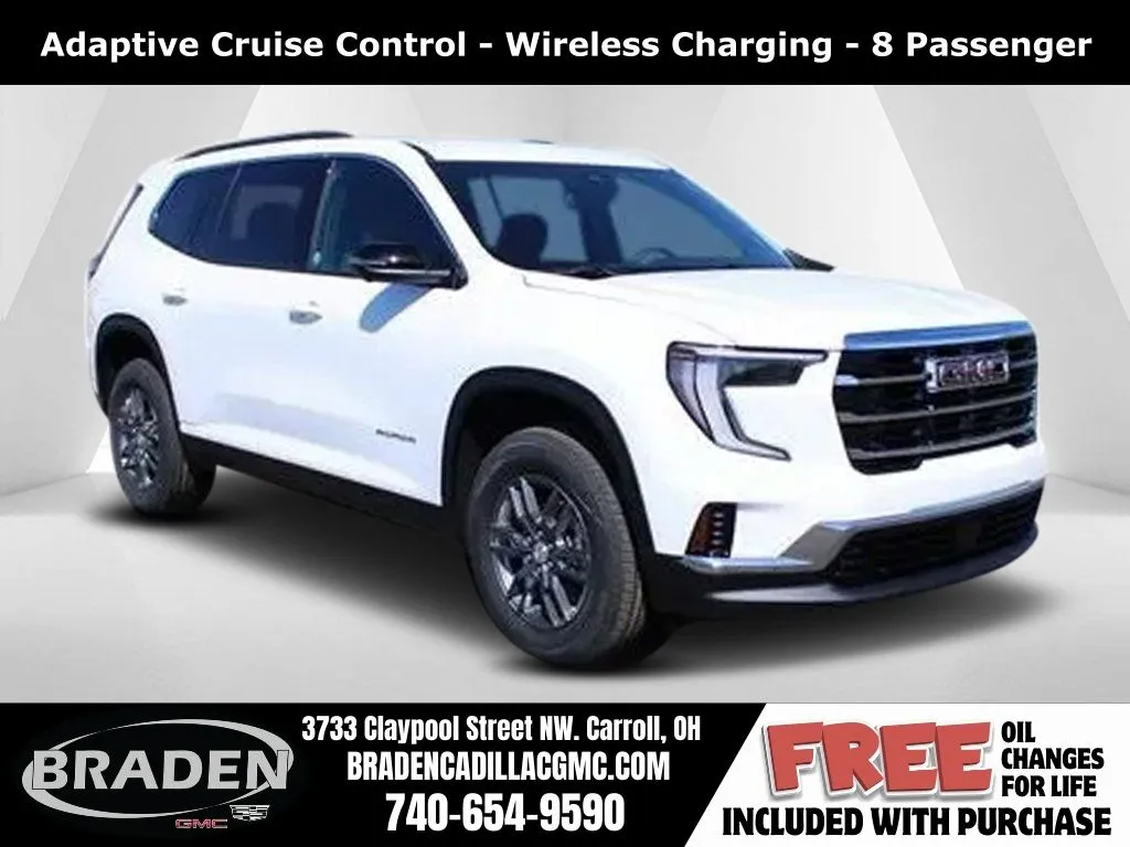 White 2025 GMC Acadia Elevation for sale in Carroll, OH