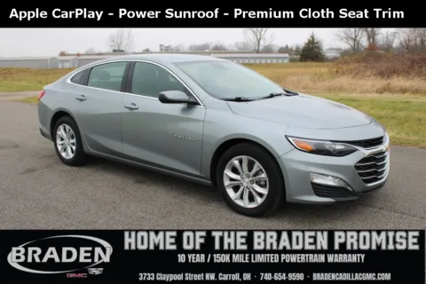 Gray 2024 Chevrolet Malibu LT for sale in Carroll, OH