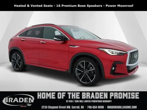 Red 2022 INFINITI QX55 ESSENTIAL for sale in Carroll, OH