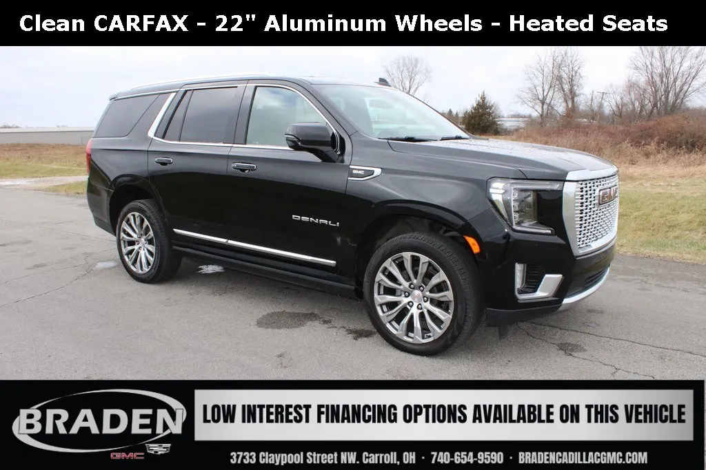 Black 2021 GMC Yukon Denali for sale in Carroll, OH
