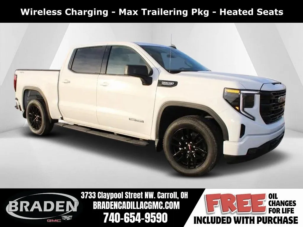 White 2026 GMC Sierra 1500 Elevation for sale in Carroll, OH