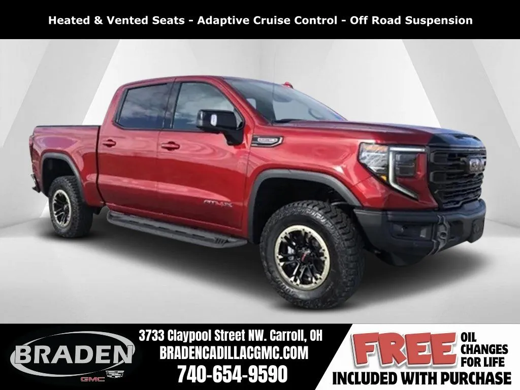 Red 2026 GMC Sierra 1500 AT4X for sale in Carroll, OH