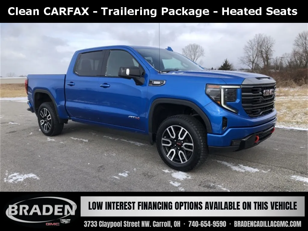 Blue 2022 GMC Sierra 1500 AT4 for sale in Carroll, OH