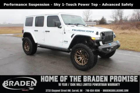 White 2022 Jeep Wrangler Unlimited Rubicon 4xe for sale in Carroll, OH