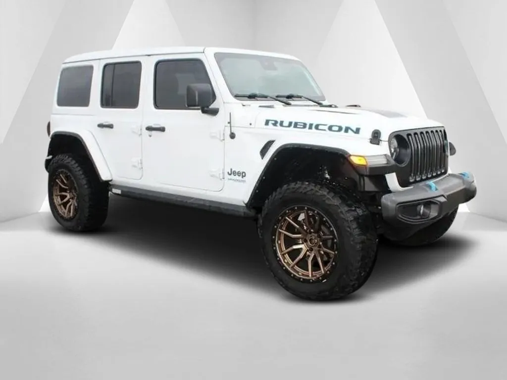White 2022 Jeep Wrangler Unlimited Rubicon 4xe for sale in Carroll, OH