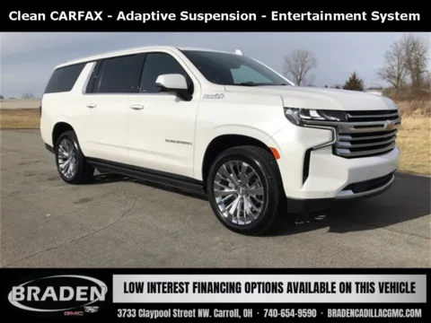 White 2021 Chevrolet Suburban High Country for sale in Carroll, OH