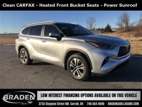 Silver 2023 Toyota Highlander XLE for sale in Carroll, OH