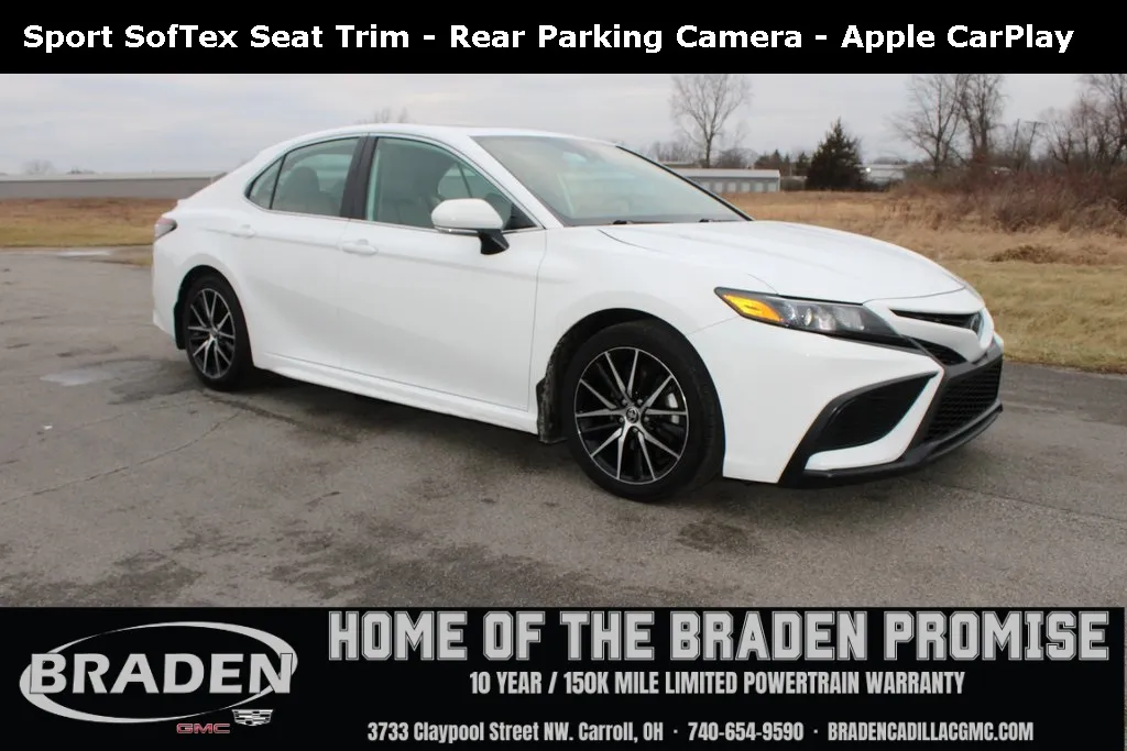 White 2023 Toyota Camry Hybrid SE for sale in Carroll, OH