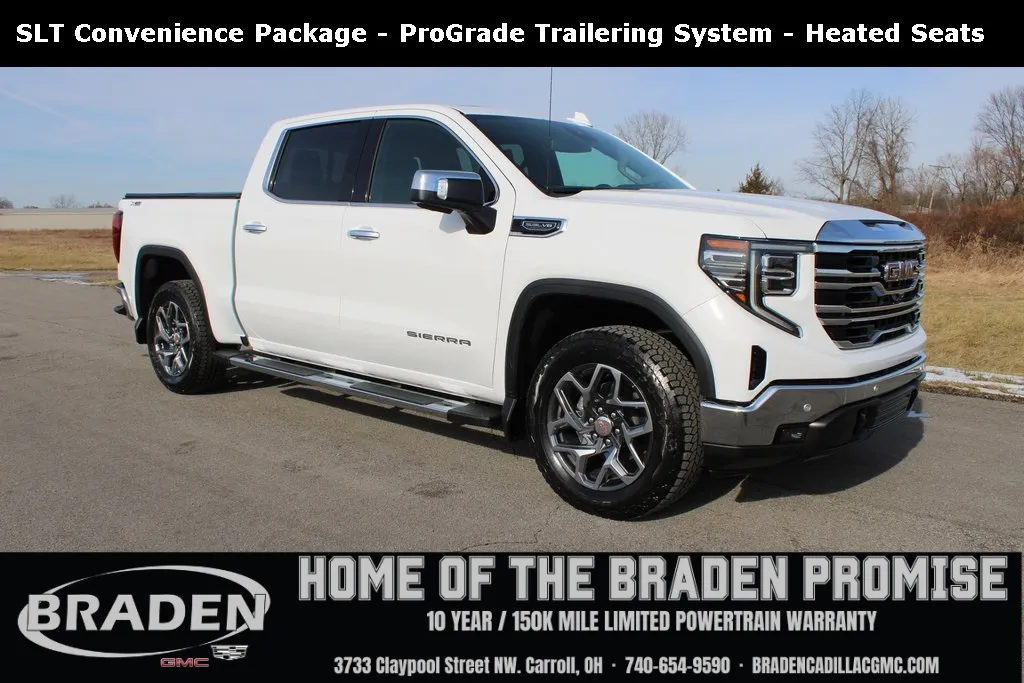 White 2026 GMC Sierra 1500 SLT for sale in Carroll, OH