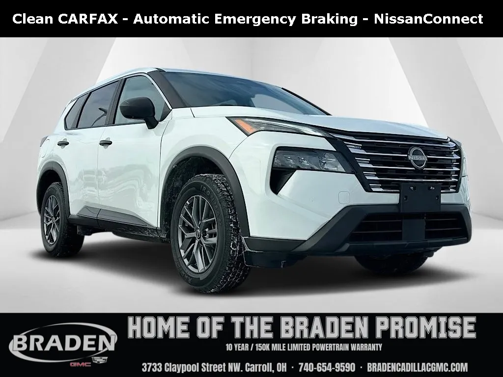 White 2024 Nissan Rogue S for sale in Carroll, OH