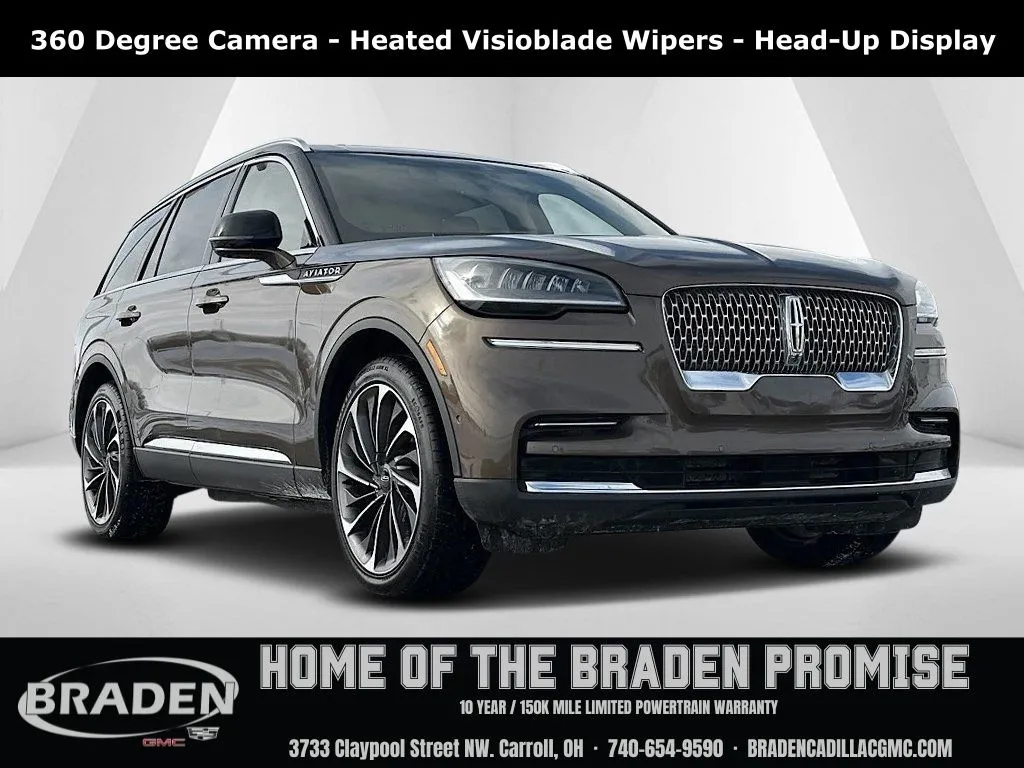 Brown 2022 Lincoln Aviator Reserve for sale in Carroll, OH