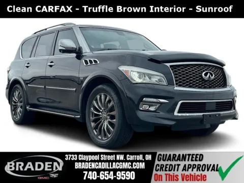 Black 2016 INFINITI QX80 Limited for sale in Carroll, OH