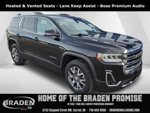 Black 2022 GMC Acadia SLT for sale in Carroll, OH