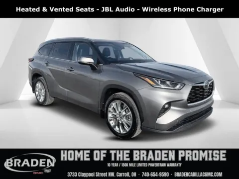 Gray 2025 Toyota Highlander Limited for sale in Carroll, OH