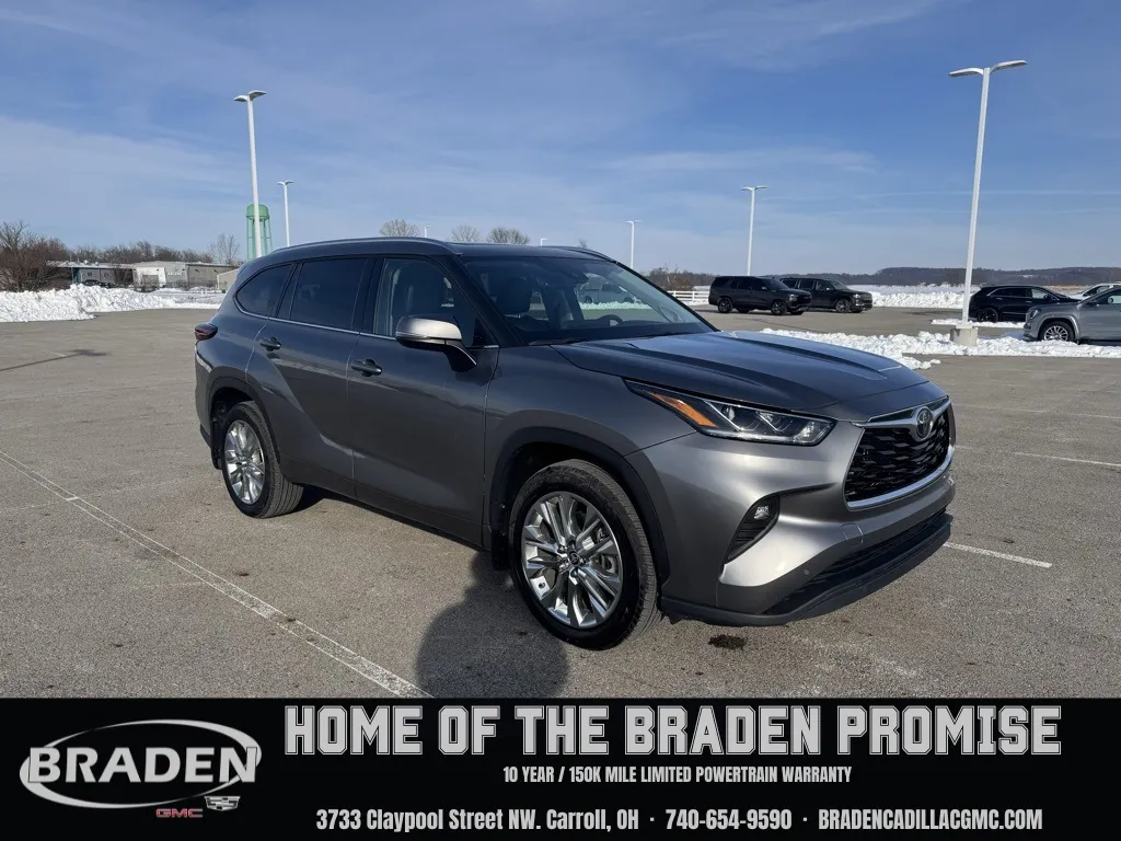 Gray 2025 Toyota Highlander Limited for sale in Carroll, OH