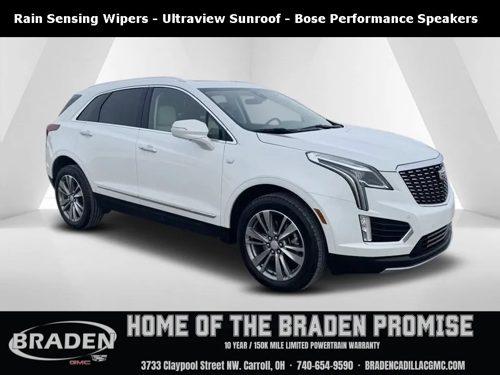 White 2024 Cadillac XT5 Premium Luxury for sale in Carroll, OH